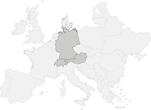 Landkarte Deutschland Österreich Schweiz